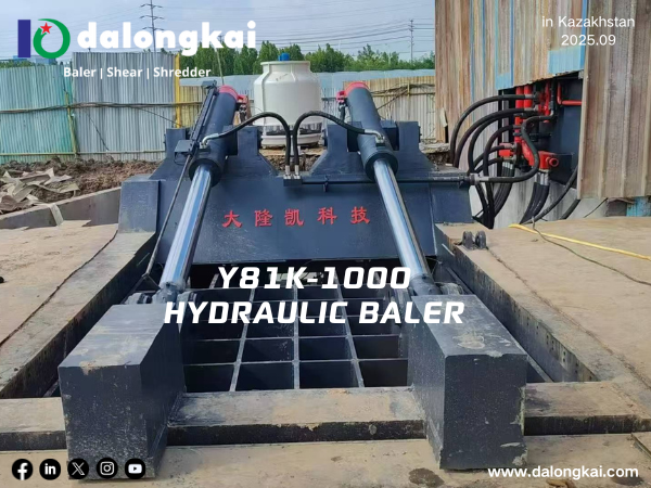 Second baler Y81K-1000 Scrap Baler in Kazakhstan in 2025